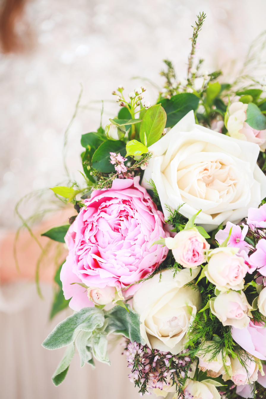 Pink peony bridal bouquet, Stamford wedding